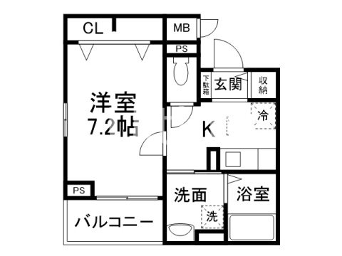 彩雲TOJIの間取り