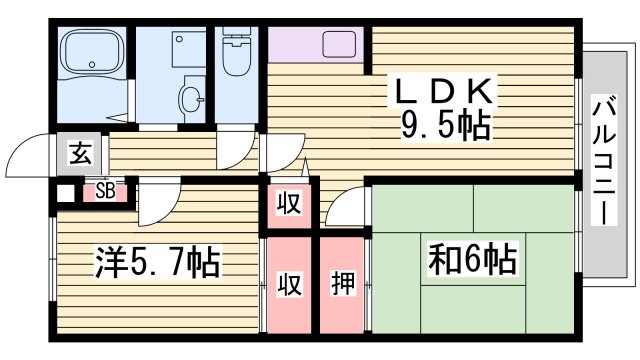 JAサンガーデン高柳の間取り