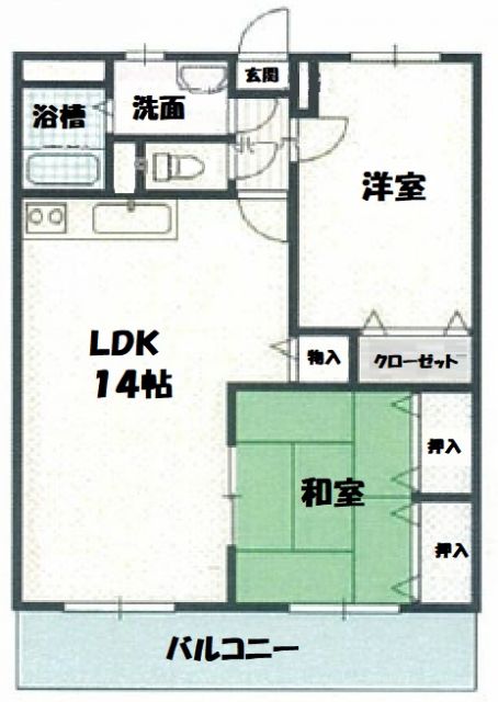 ローザ・クオーレIの間取り