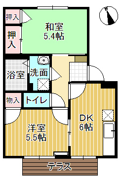 セントラルハイツ千田の間取り