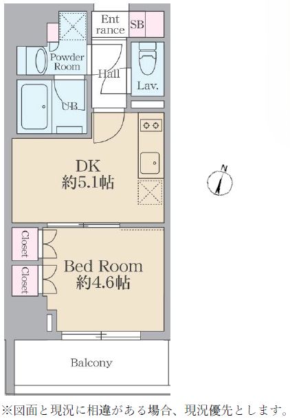 渋谷区千駄ヶ谷のマンションの間取り