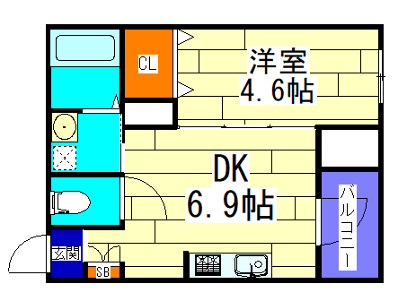 【GRANDIR林寺の間取り】