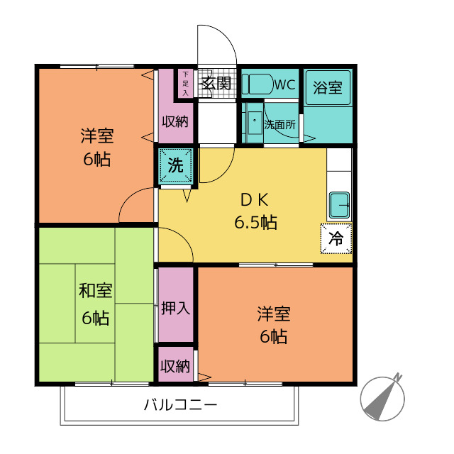 グレイスコートの間取り