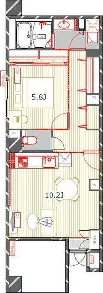 フロンティアテラス目黒の間取り