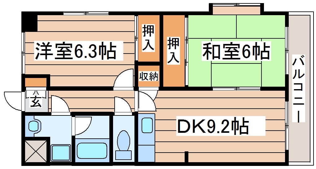 ステイブルシャトーの間取り