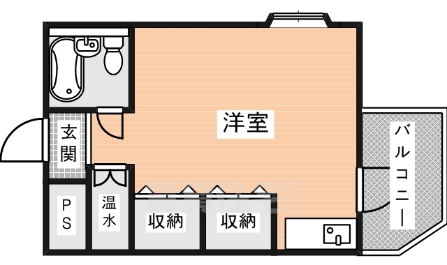 奈良市富雄北のマンションの間取り