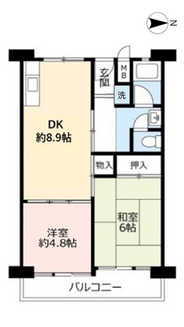 ＵＲ南港前の間取り