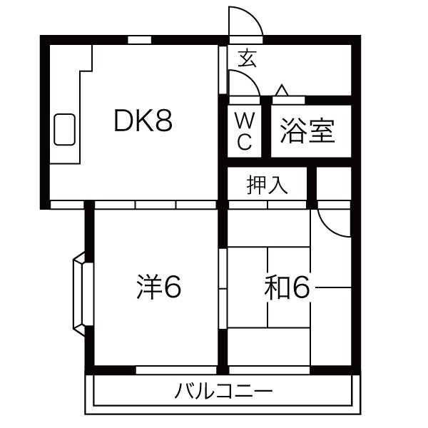 パークス角五郎の間取り