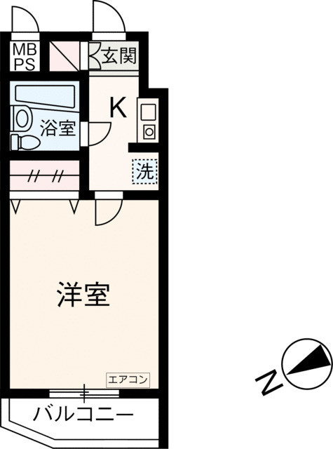 相模原市中央区共和のマンションの間取り