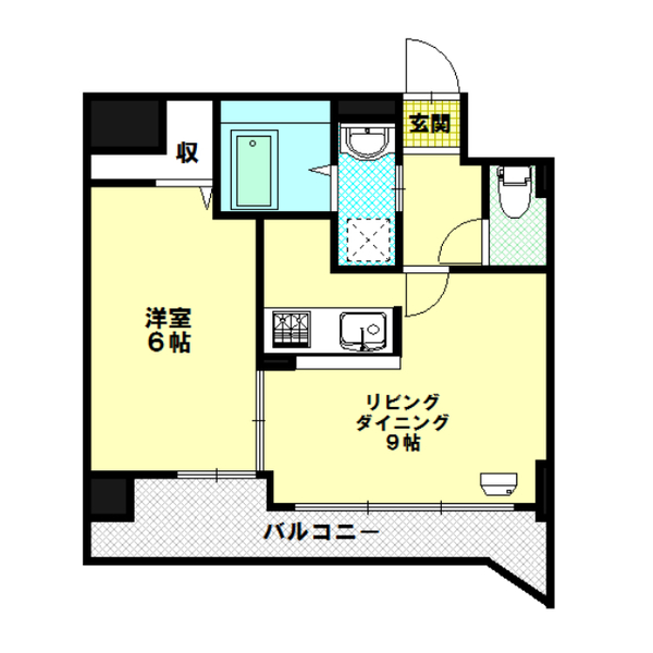 札幌市厚別区青葉町のマンションの間取り