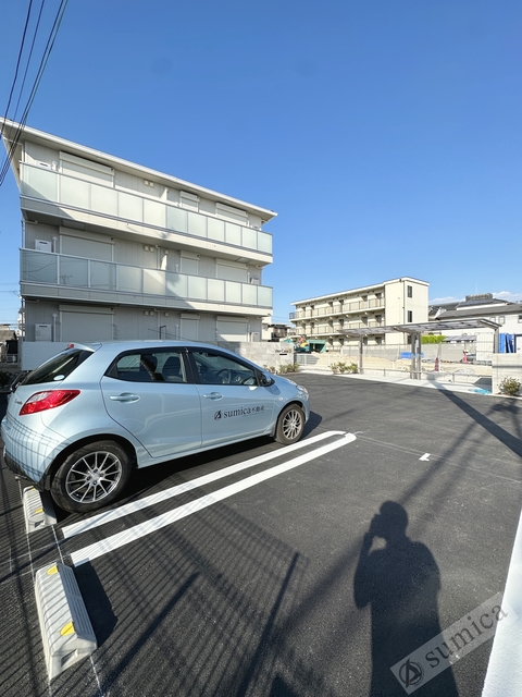 駐車場　広々とした敷地でゆったり駐車♪♪