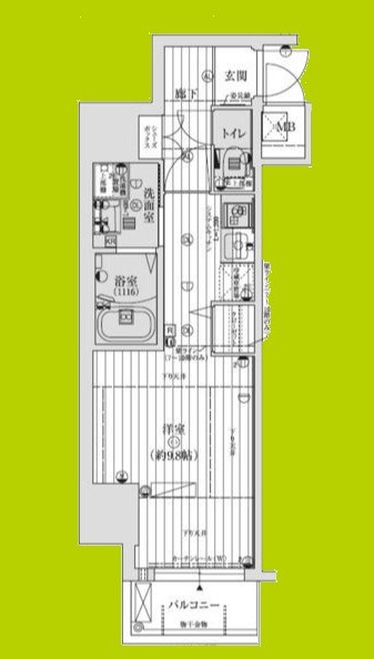 アクアラフォレ豊中の間取り