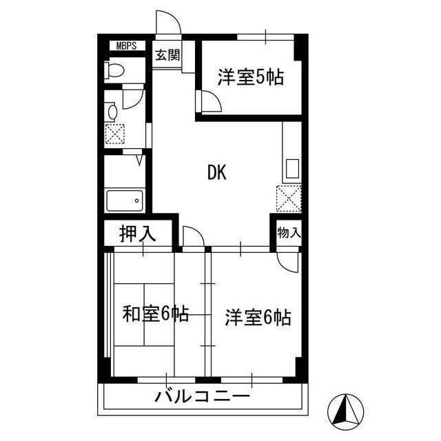 経堂サンハイツの間取り