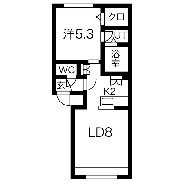 グランメールＷＥＳＴ９の間取り