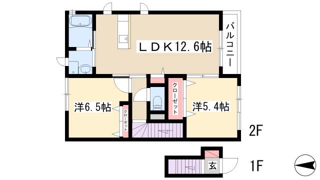 メゾンティアラの間取り