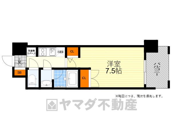 パークフラッツ江坂の間取り