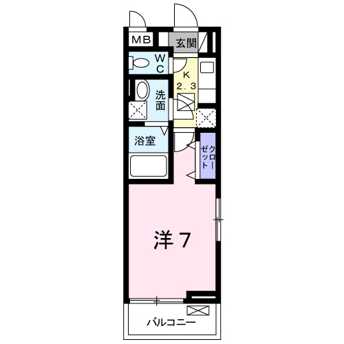 市原市君塚のアパートの間取り