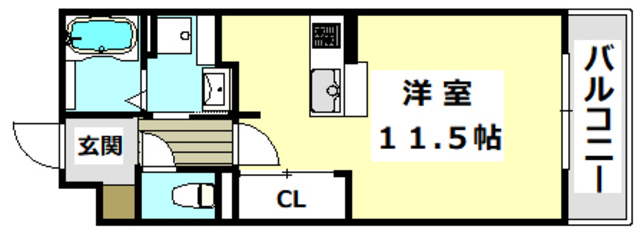 茨木市総持寺のマンションの間取り