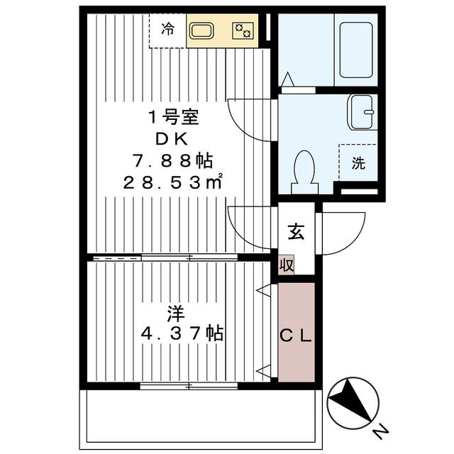 アルネ前原の間取り