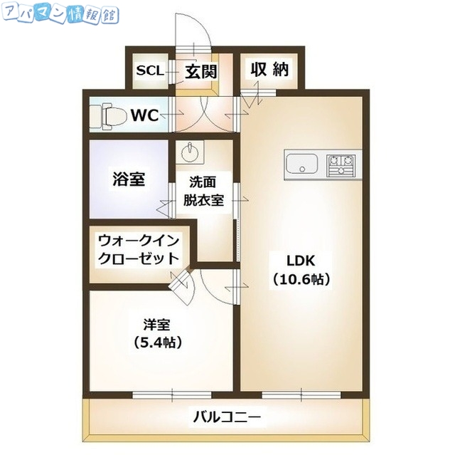 新潟市中央区本町通１番町のマンションの間取り