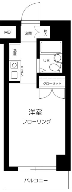 スカイコート品川6の間取り