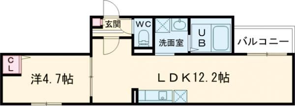 名古屋市守山区幸心のアパートの間取り