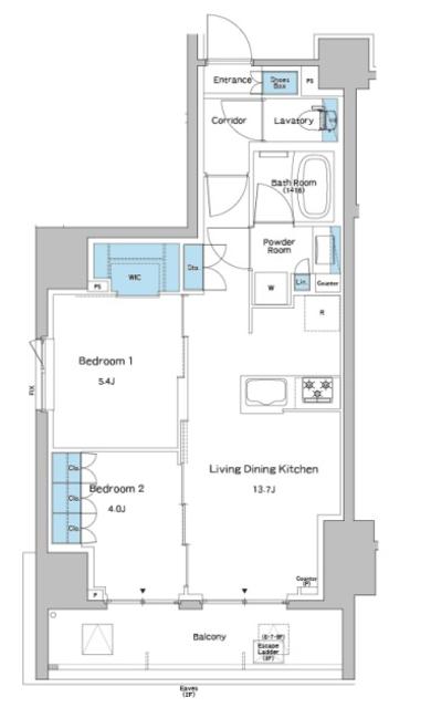 板橋区志村のマンションの間取り