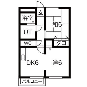 サンビレッジA棟の間取り