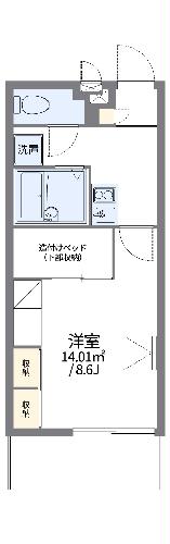 レオパレス大新の間取り