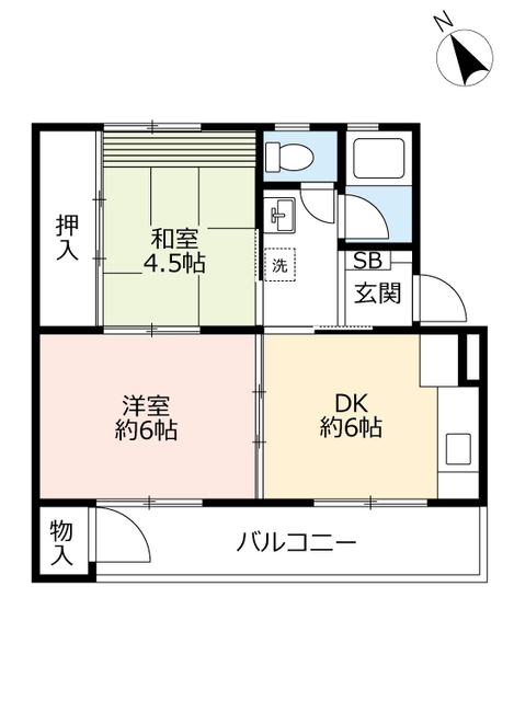 ＵＲ徳力の間取り