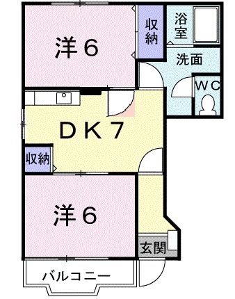 アルテナードＢの間取り