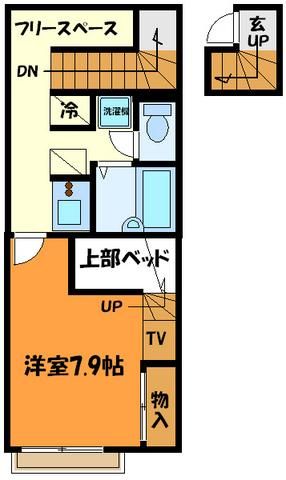 レオパレスWakokoroの間取り写真