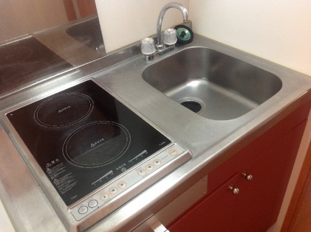 キッチン　電気コンロ　2口