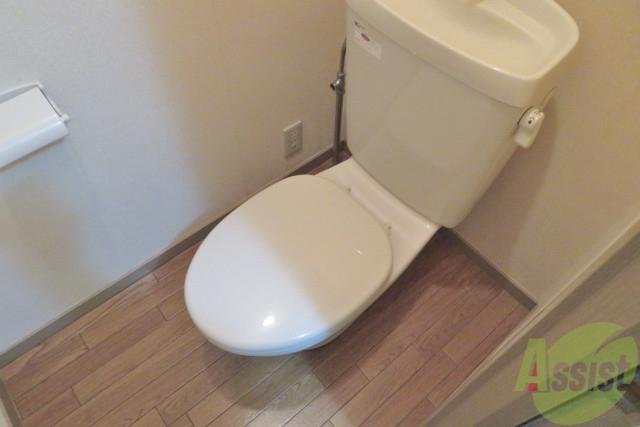 トイレ　トイレは白くて清潔感がある水洗式でした。