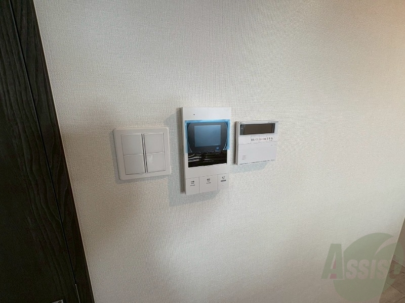 セキュリティ　モニタ付インターホンでセキュリティ面も安心です。