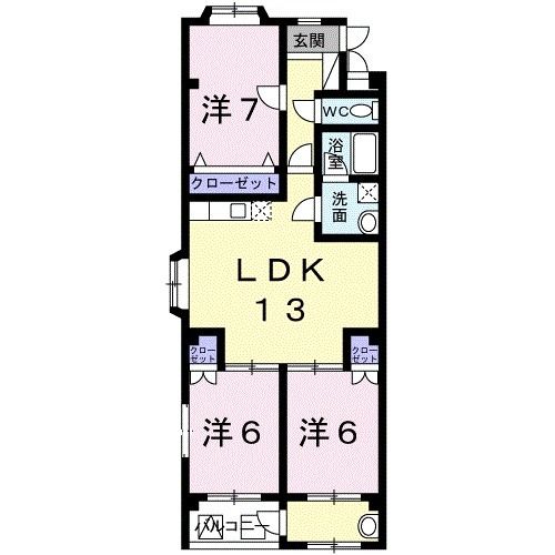 ハイツブラウン2_間取り_0