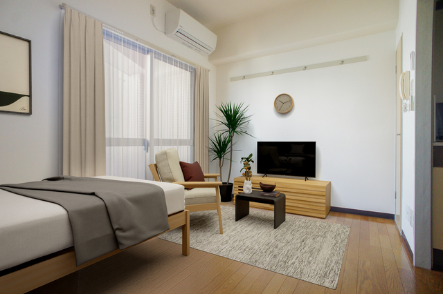 居室・リビング　こちらの家具はＣＧです。家具付きではございません。