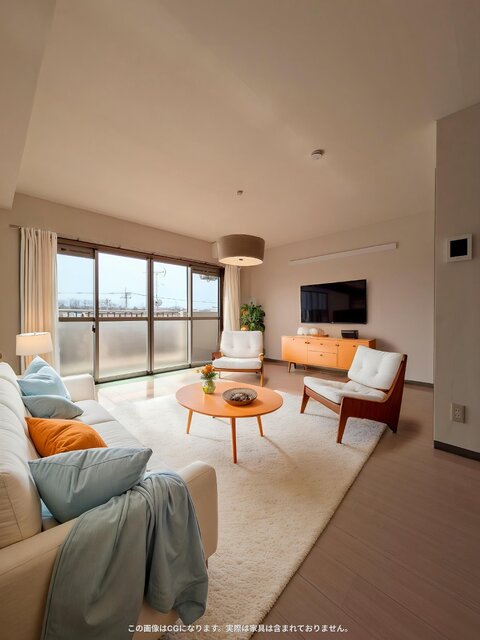 居室・リビング　バルコニーに面した明るい洋室です♪