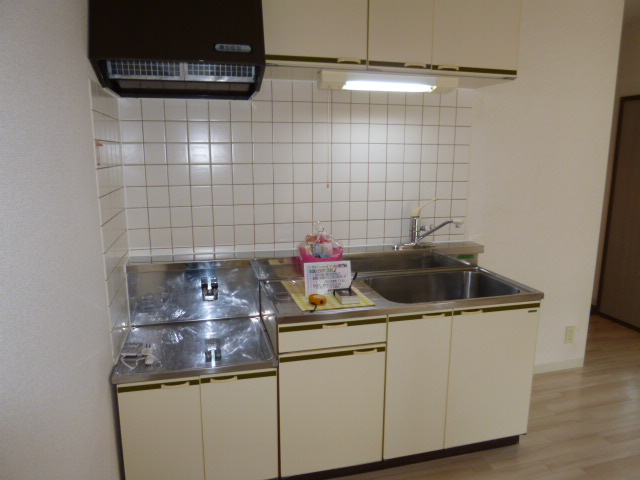 キッチン　ガスコンロ設置可