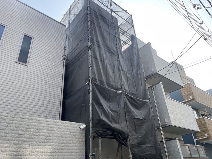 建物外観　建築中