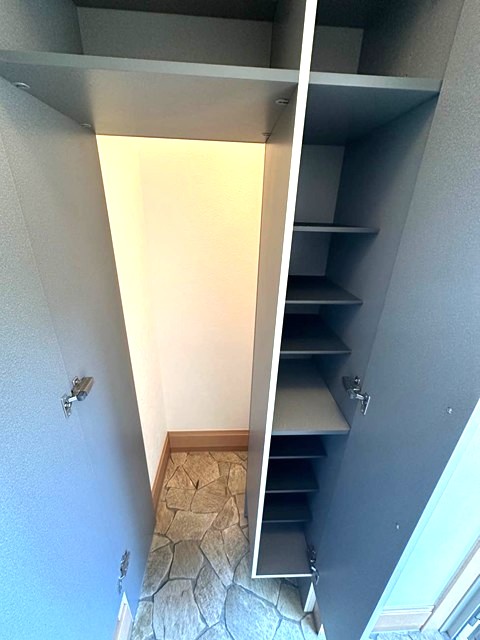 玄関　奥行きのあるシューズクロークで玄関もキレイに片付きます☆靴だ