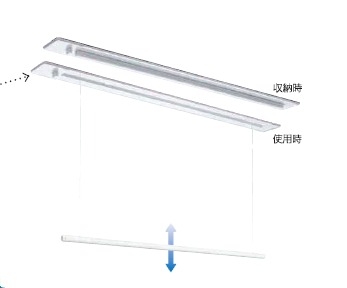 その他設備　室内物干し　同仕様パース