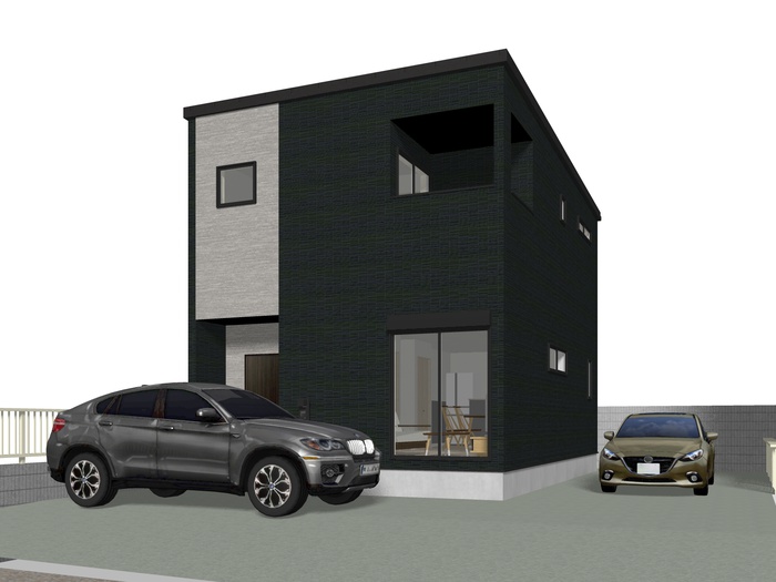 建物外観　建築中