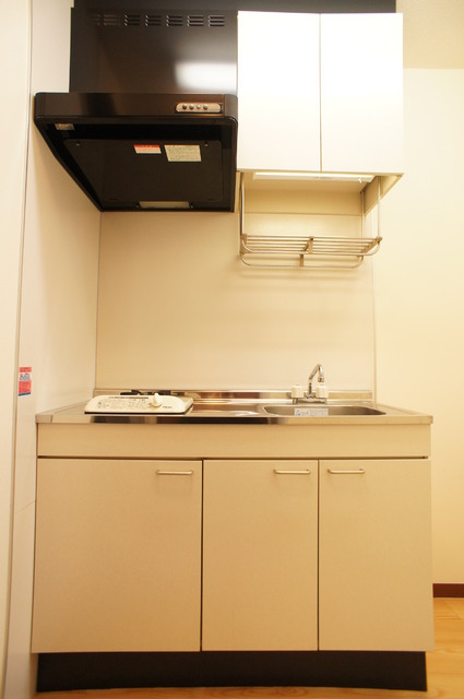 キッチン　１口ガスコンロ設置済！お引越し後すぐにお料理できますね！