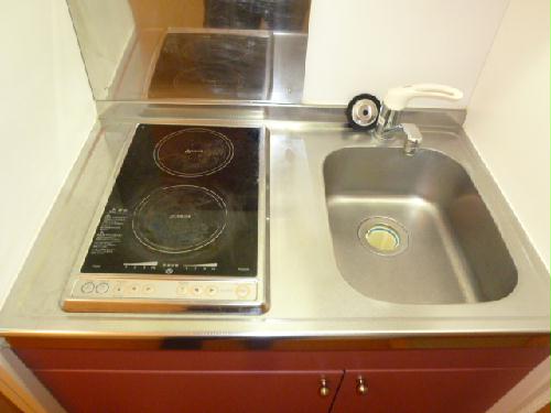 キッチン　2口電気コンロ