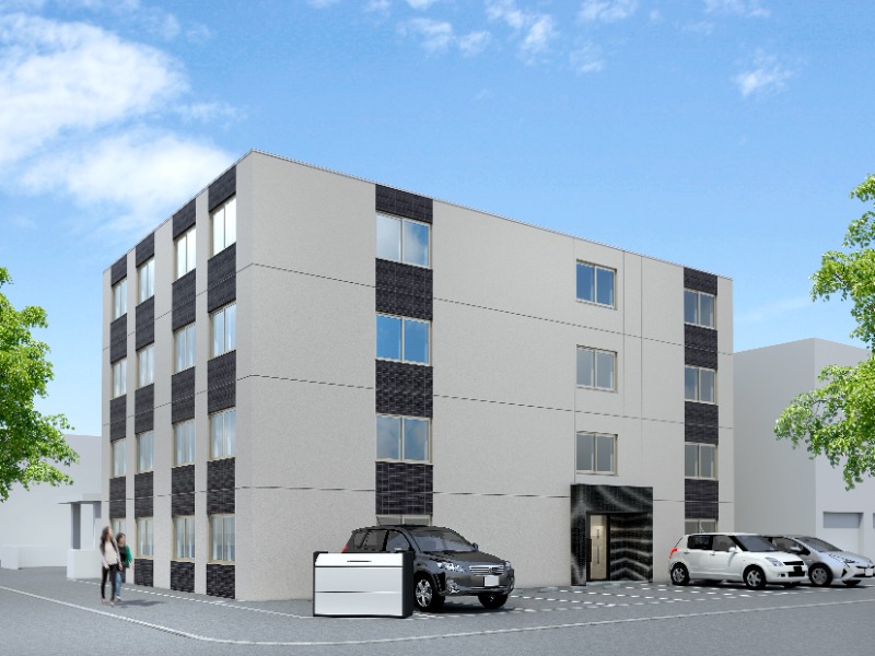 建物外観　新築パース写真となります。