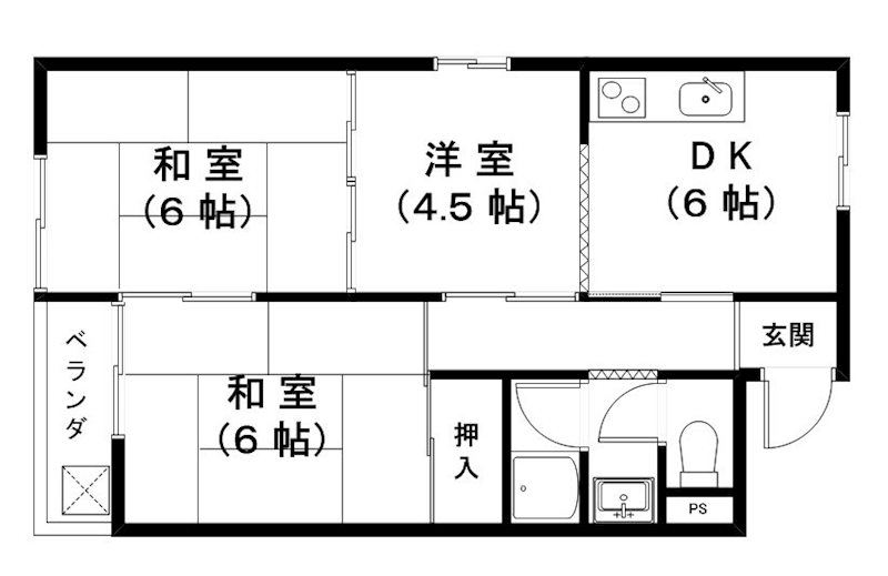 エクセル篠原の間取り写真