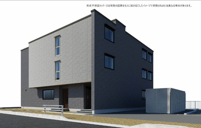 建物外観　完成予定パース
