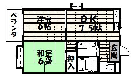メゾン半四郎の間取り写真