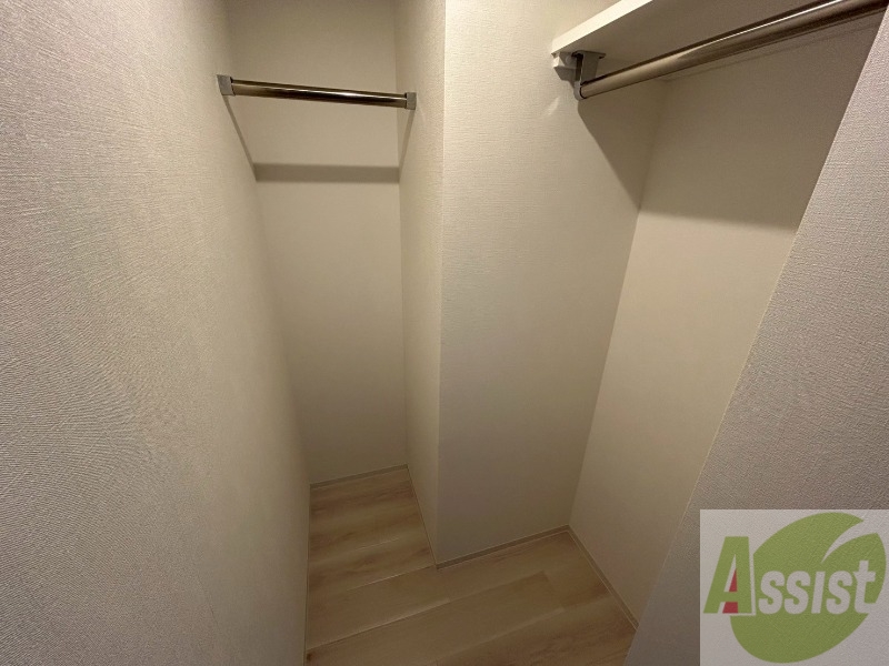 収納　洋室にはクローゼットがあるのですっきり片付きそうです。